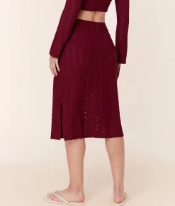 The Crete Skirt - Scallop Crochet - Syrah