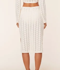 The Crete Skirt - Scallop Crochet - Gardenia