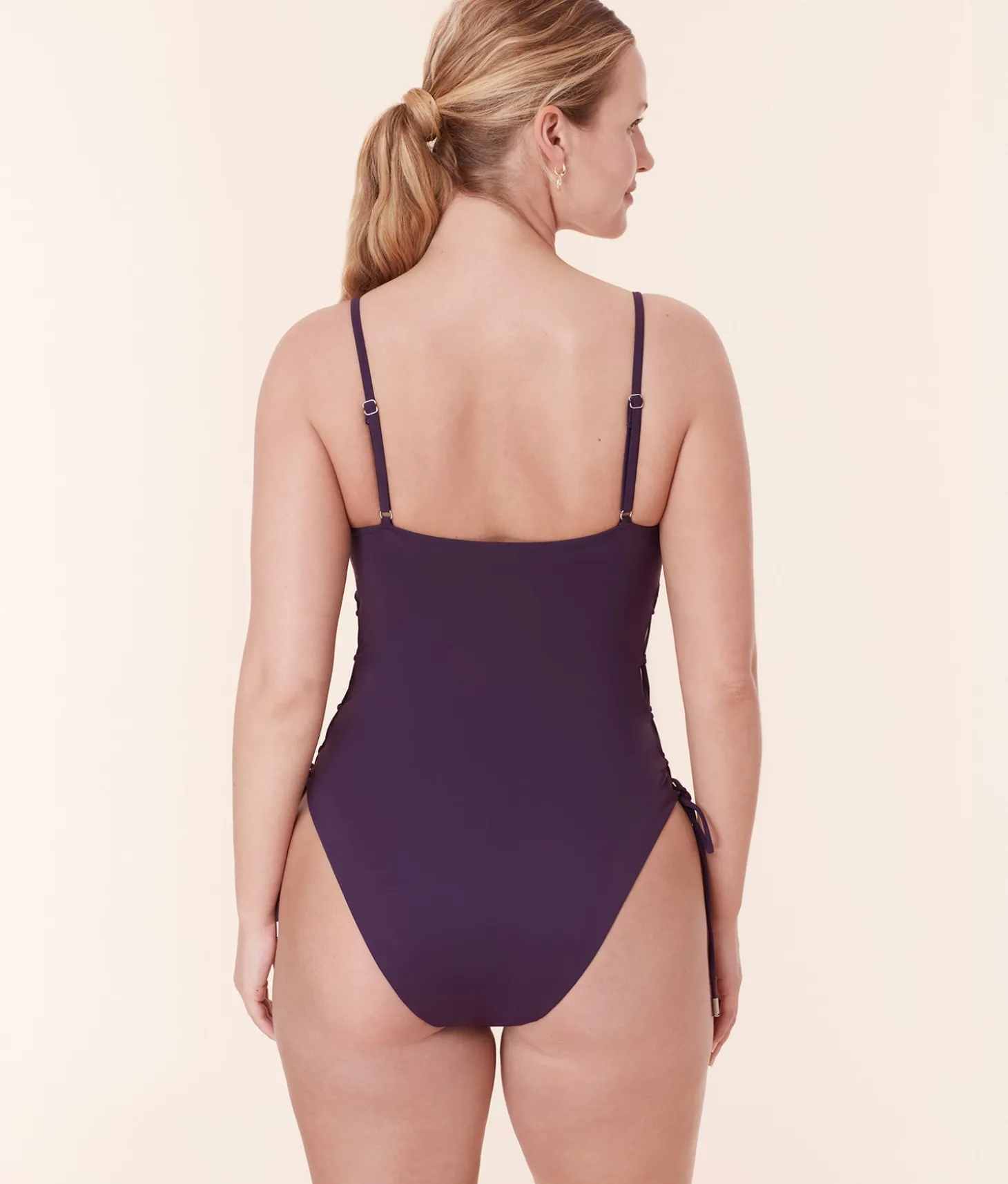 The Elba One Piece - Eco Nylon - Acai - Classic