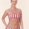 The Fiji Bikini Top - Eco Nylon - Candy Stripe