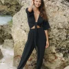 The Handloom Skye Palazzo Pants - Black