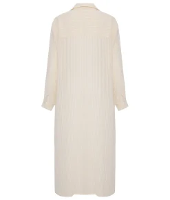 The Handloom Voyage Shirt Dress - White Stripes