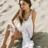 The Handloom Yaz Dress - White Stripes