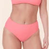 The High Rise Bikini Bottom - Eco Nylon - Petal
