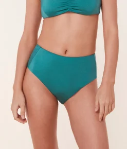 The High Rise Bikini Bottom - Satin - Ceramic