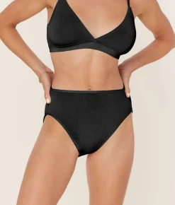 The High Waist Hipster Panty - Cloud - Black