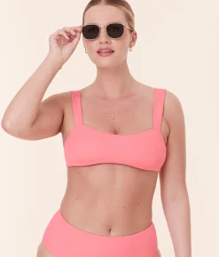 The Kalama Bikini Top - Eco Nylon - Petal