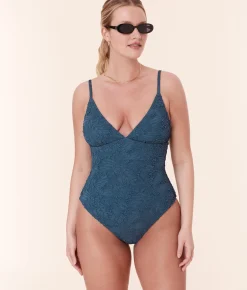 The Lanikai One Piece - Popcorn Floral - Stargazer - Classic