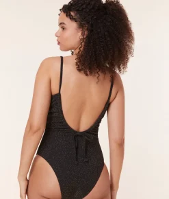 The Liku One Piece - Lurex Rib - Black - Classic