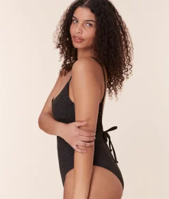 The Liku One Piece - Lurex Rib - Black - Classic