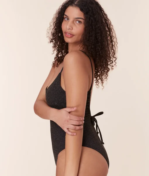 The Liku One Piece - Lurex Rib - Black - Classic