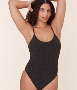The Liku One Piece - Lurex Rib - Black - Classic