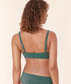 The Lipari Bikini Top - Glitter - Cascade