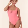 The Macao One Piece - Eco Nylon - Petal - Classic
