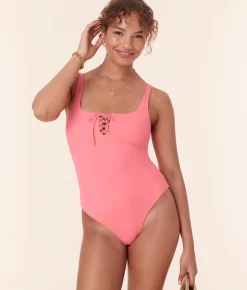 The Macao One Piece - Eco Nylon - Petal - Classic