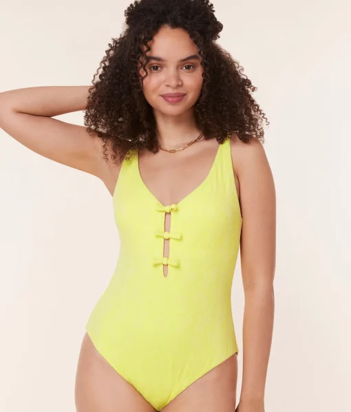 The Mana One Piece - Floral Lace - Limeade - Classic