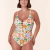 The Milos One Piece - Eco Nylon - Bird Floral - Classic