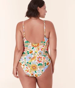 The Milos One Piece - Eco Nylon - Bird Floral - Classic