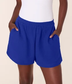 The Mullins Short - Cotton Gauze - Mazarine