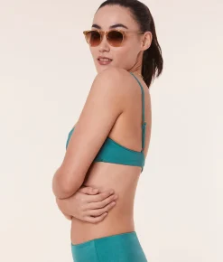 The Nadi Bikini Top - Satin - Ceramic