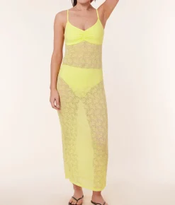 The Nadi Dress - Floral Lace - Limeade