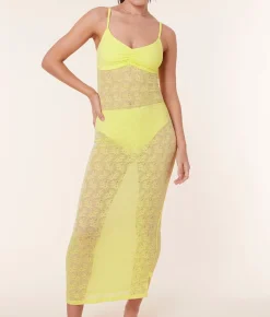 The Nadi Dress - Floral Lace - Limeade