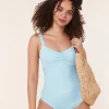 The Nadi One Piece - Satin - Powder Ditsy Bloom - Classic
