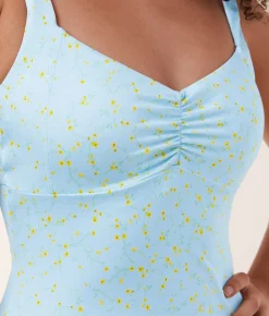 The Nadi One Piece - Satin - Powder Ditsy Bloom - Classic