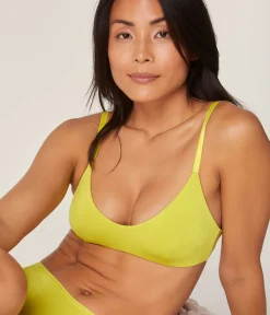 The Plunge Bralette - Bamboo Jersey - Pear