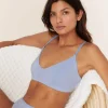 The Plunge Bralette - Cloud - Bluebell
