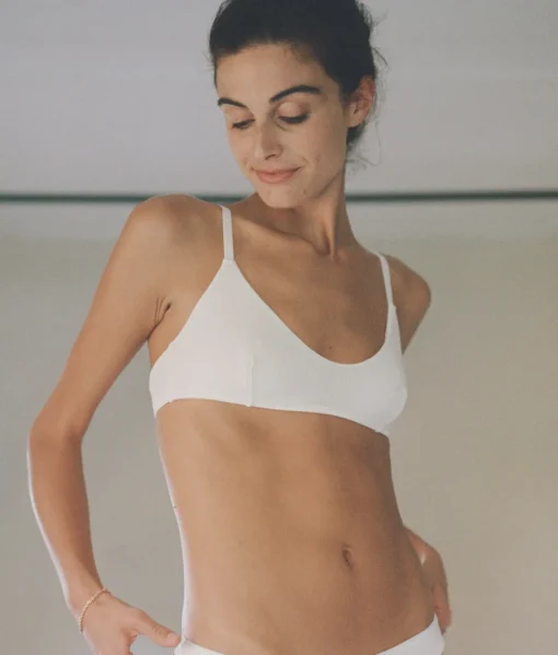 The Plunge Bralette - Cloud - Snow
