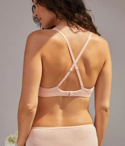 The Plunge Bralette - Cloud - Blush