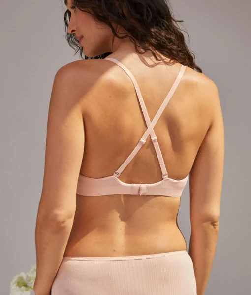 The Plunge Bralette - Cloud - Blush