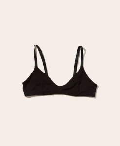 The Plunge Bralette - Rayon - Black