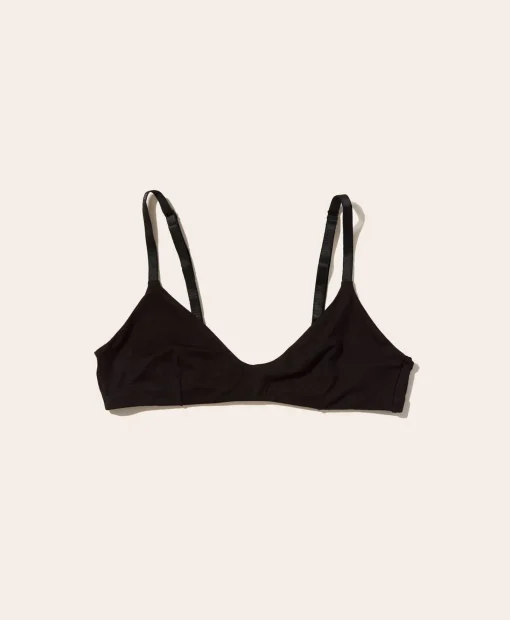 The Plunge Bralette - Rayon - Black