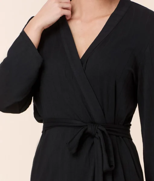 The Robe - Wide Rib - Black