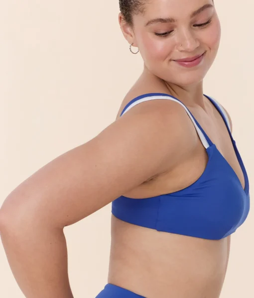 The Rockley Bikini Top - Eco Nylon - Mazarine