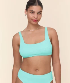 The Rye Bikini Top - Wide Rib - Opal
