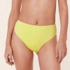 The 90s High Waist Bikini Bottom - Floral Lace - Limeade