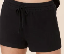 The Short - Wide Rib - Black