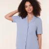 The Short Sleeve Button Up - Waffle - Lilac