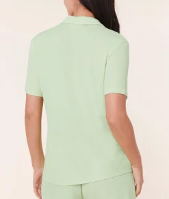 The Short Sleeve Button Up - Waffle - Tea
