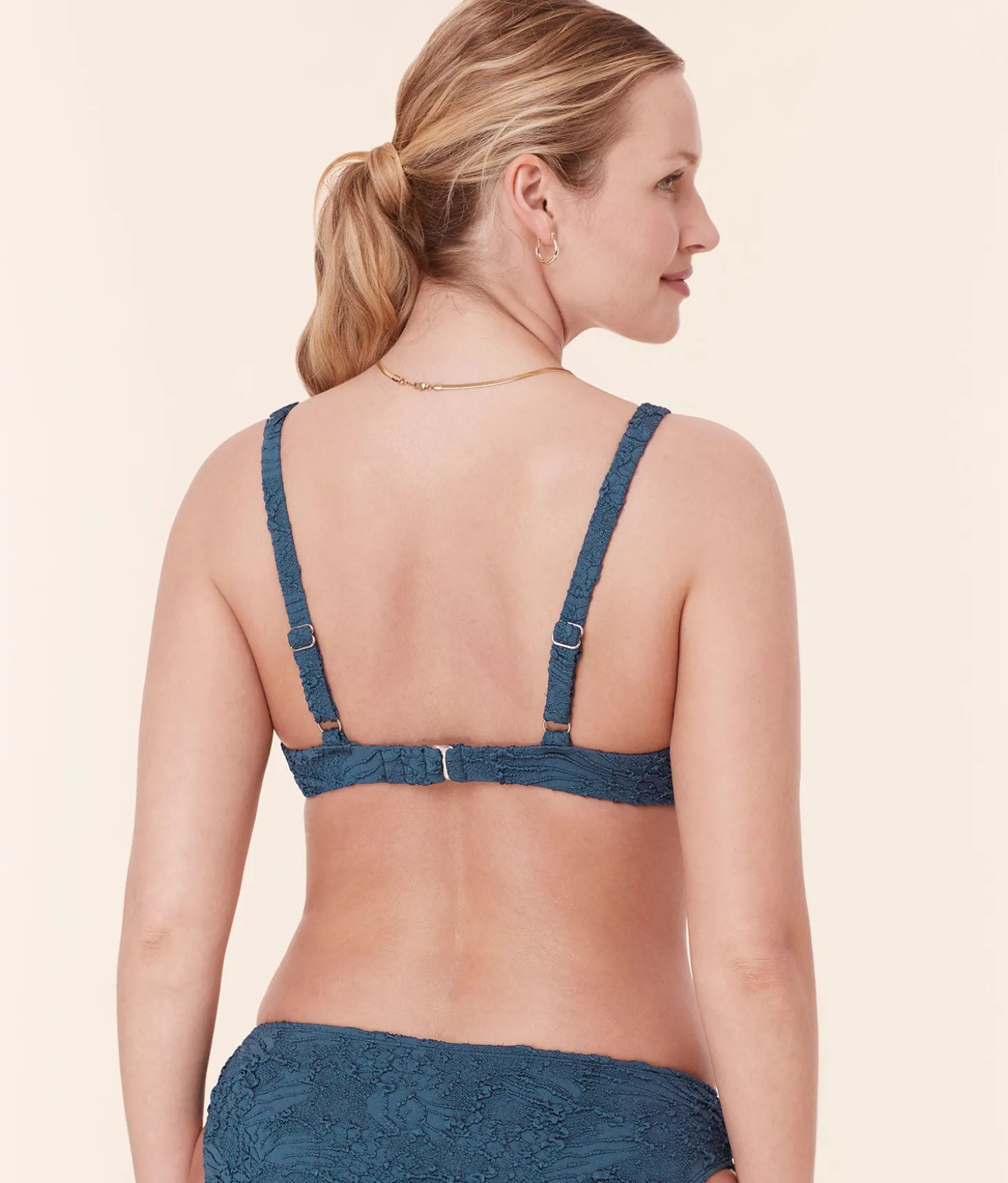 The Sicily Bikini Top - Popcorn Floral - Stargazer