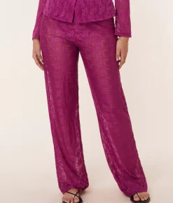 The Suva Pant - Floral Lace - Aurora