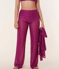 The Suva Pant - Floral Lace - Aurora