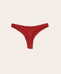 The Thong Panty - Rayon - Deep Terracotta