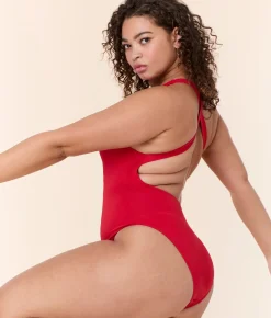 The Tulum One Piece - Eco Nylon - Cherry Red - Classic
