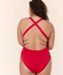 The Tulum One Piece - Eco Nylon - Cherry Red - Classic