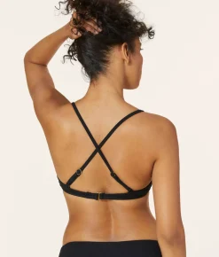 The Valencia Bikini Top - Ribbed - Black