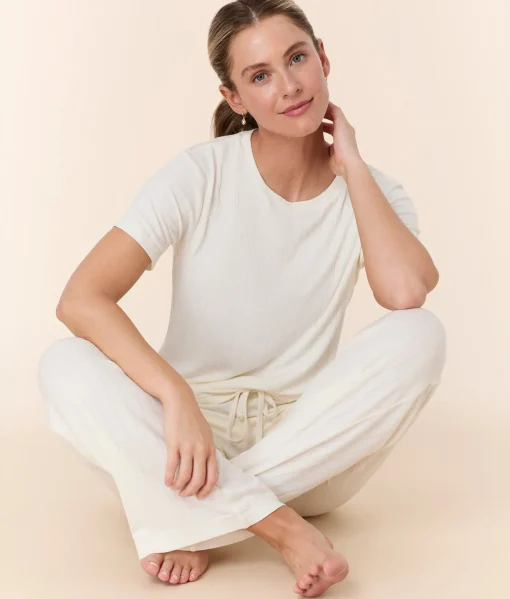 The Wide Leg Pant - Wide Rib - Snow